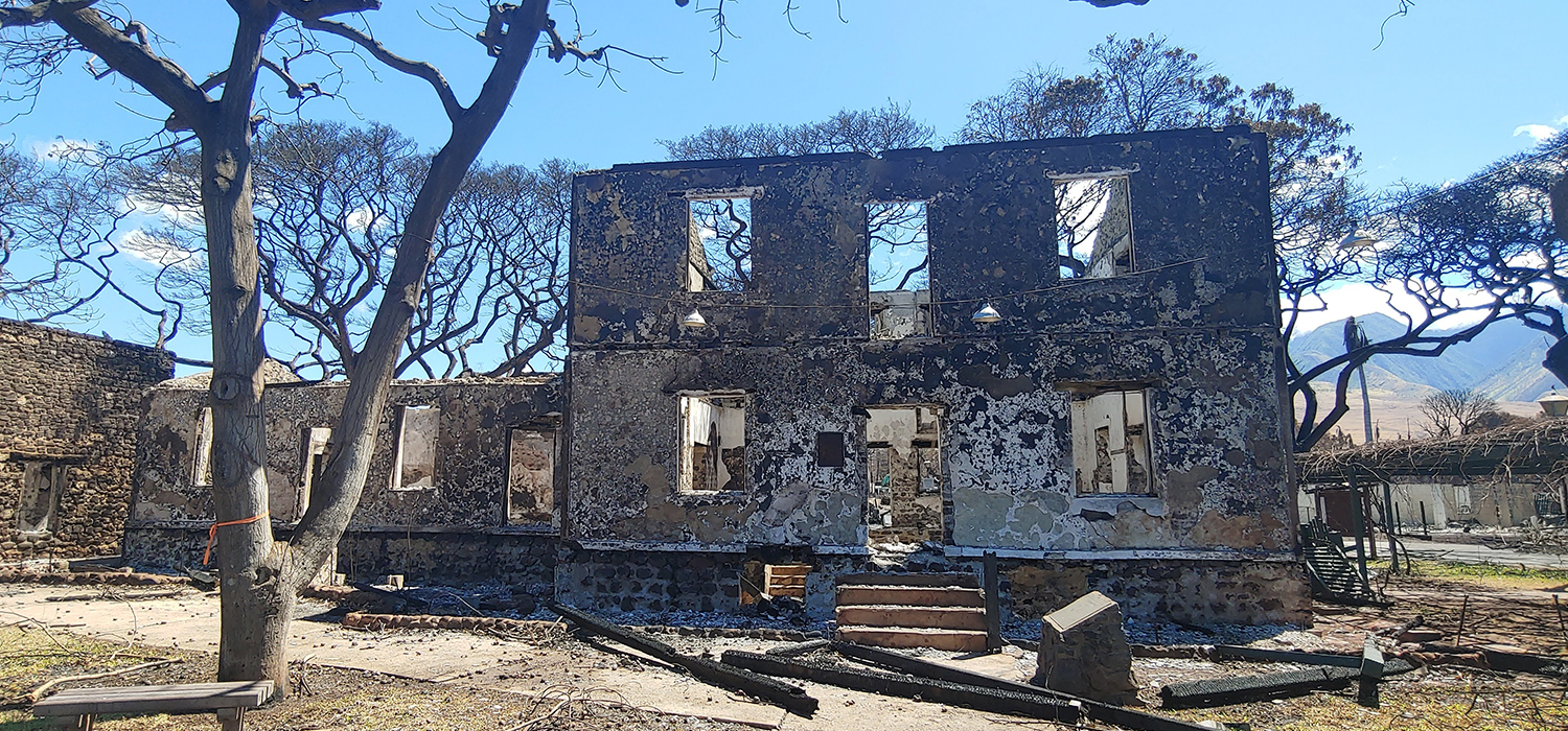 image of Baldwin home after fire